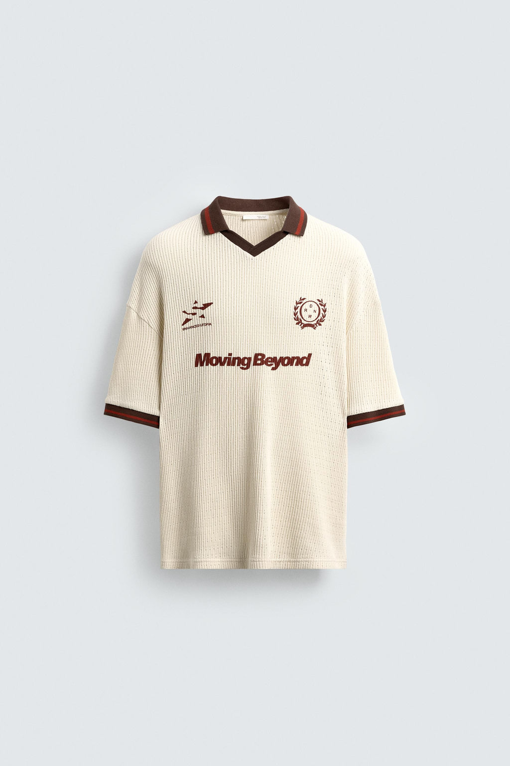 RETRO STRUCTURED FOOTBALL POLO SHIRT - Zara фото 7