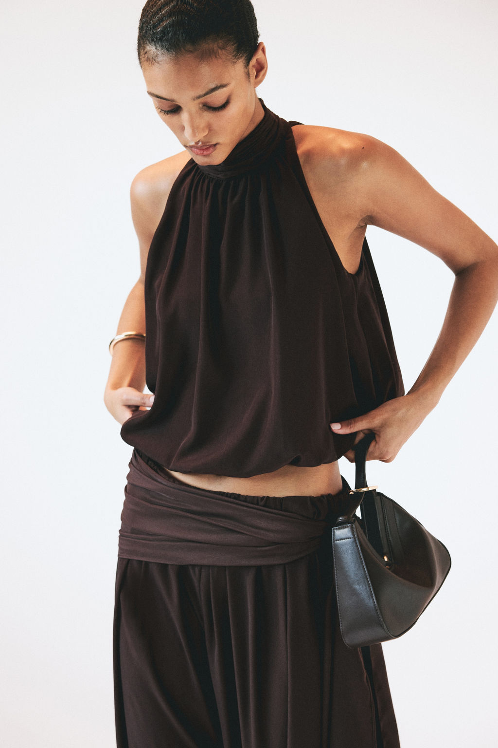 Top globo con escote halter - H&m фото 3