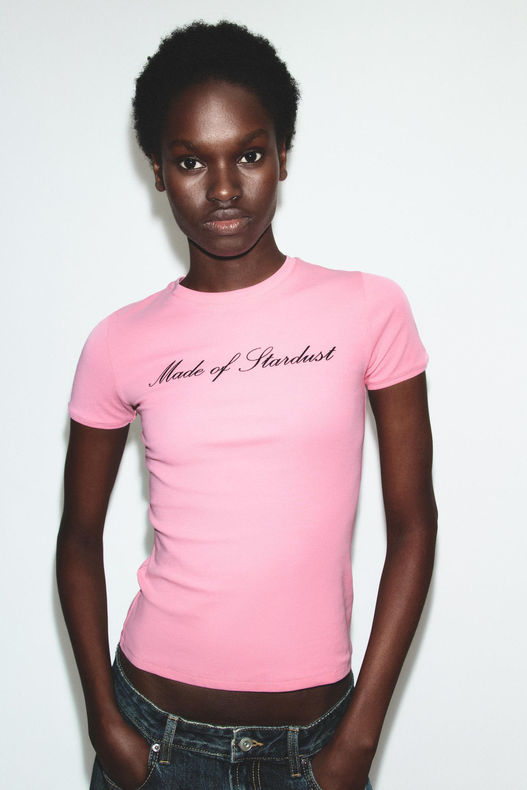 CAMISETA TEXTO / Rosa