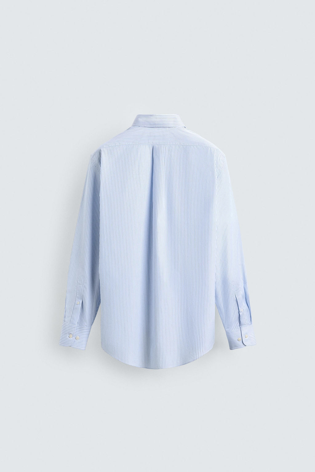 Рубашка Zara CAMISA ESTRUCTURA RAYAS в полоску