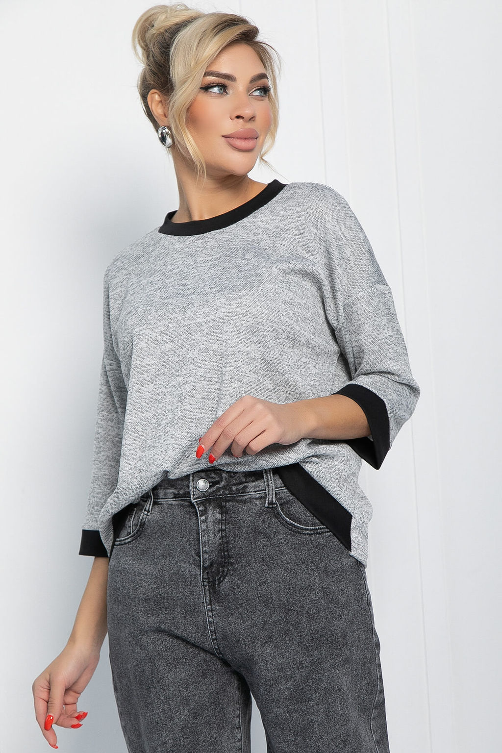 Джемпер Сиэтл (серый) Б11681 - Lt collection фото 4