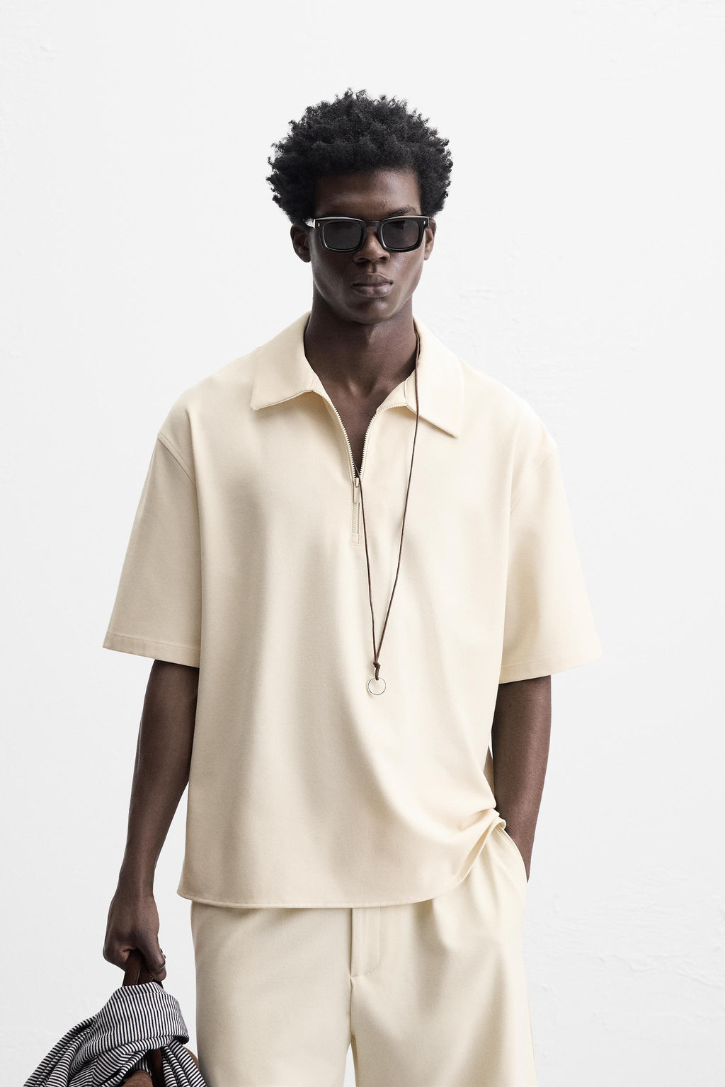 COMFORT ZIP POLO SHIRT - Zara фото 21