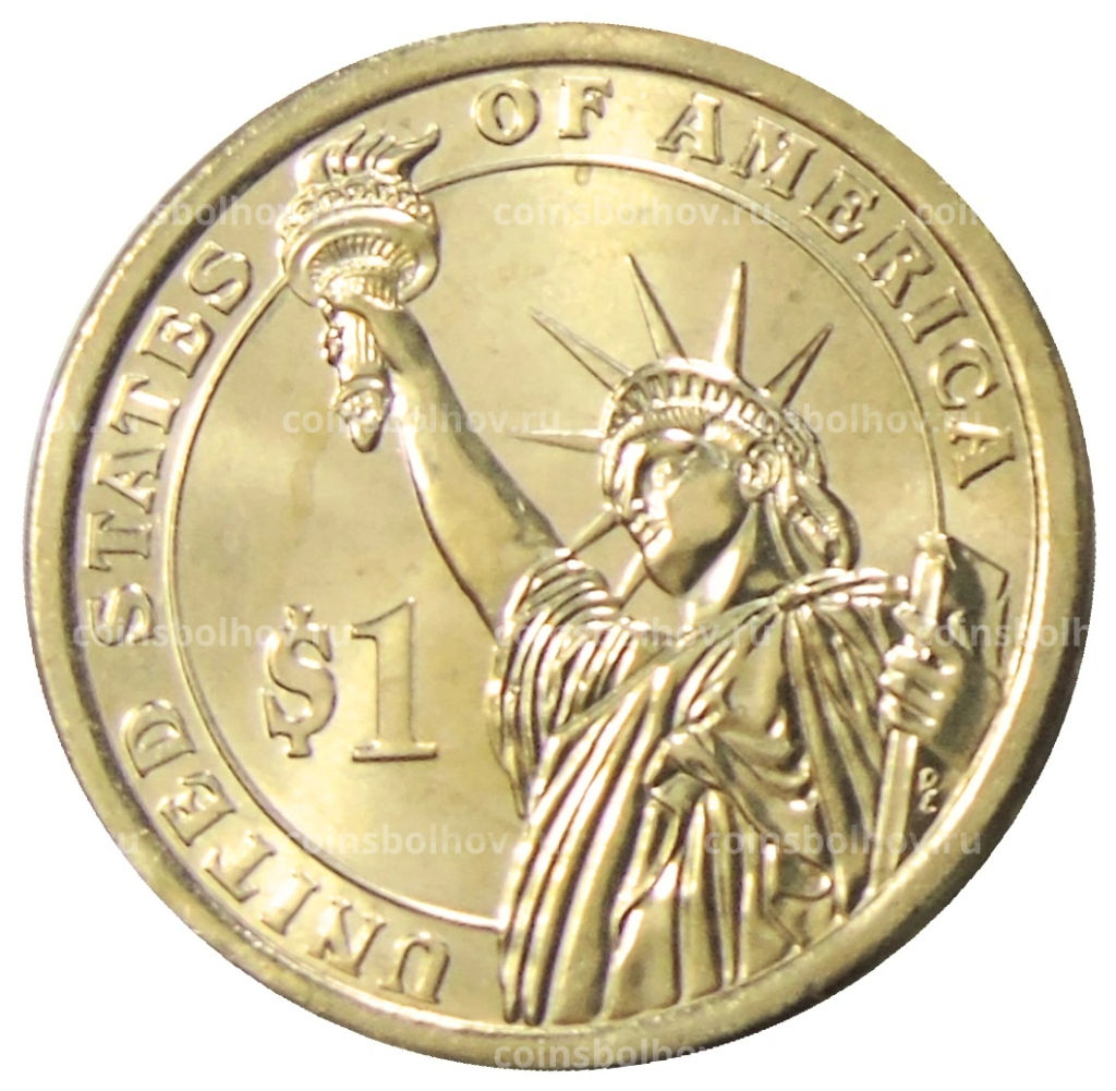 Монета 1 доллар 2014 года D США 30-й президент США Калвин Кулидж