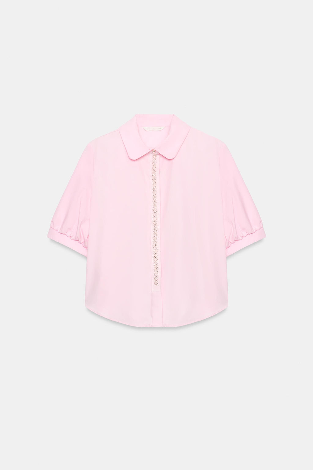CAMISA POPEL?N PERLAS / Rosa