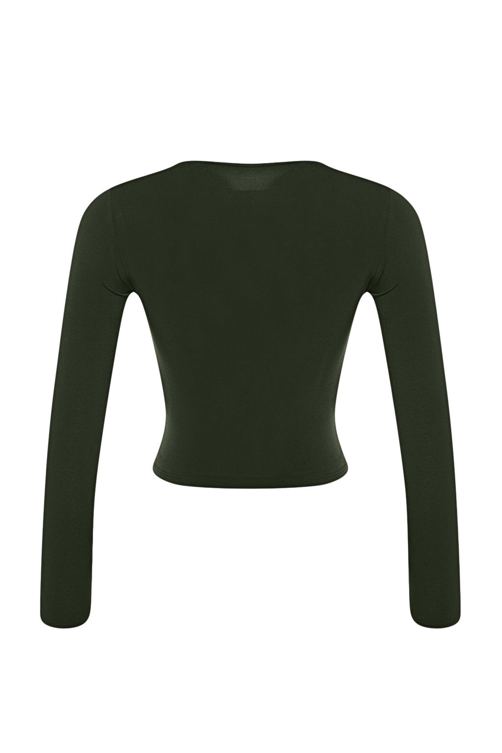 Trendyolmilla Bordo Dik Yaka Fitted/Vucuda Oturan Uzun Kol Buzgulu Esnek Orme Bluz TWOAW23EL01391  фото 8