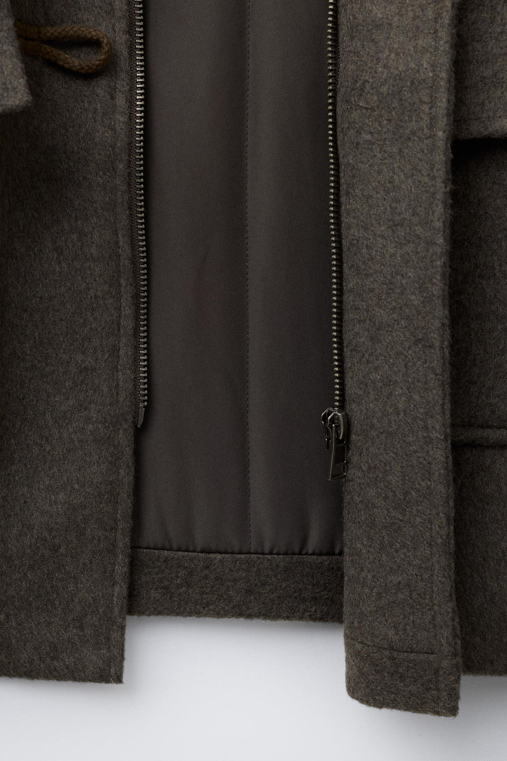 WOOL BLEND DUFFLE COAT - Zara фото 7