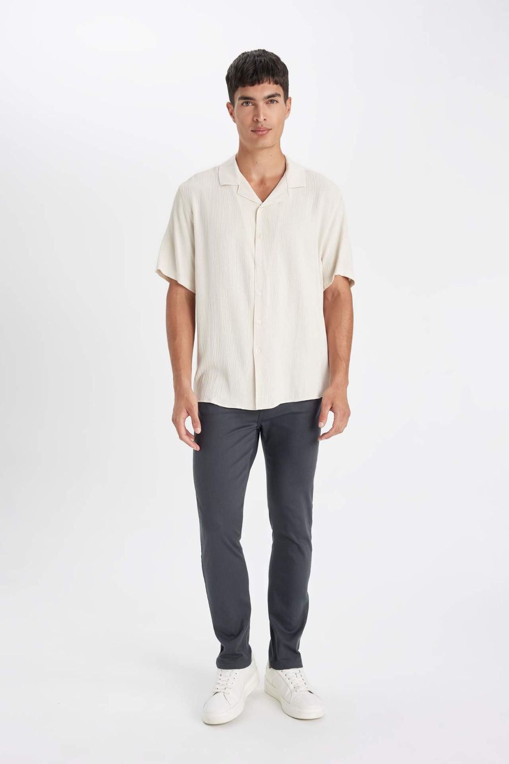 Pantolon Slim Fit Dar Kesim Cepli Dar Paca - Defacto фото 3