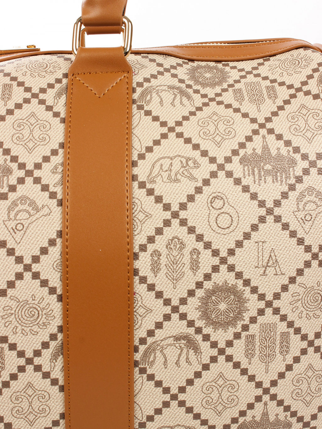 LACCOMA сумка АС89008-Россия-бежевый эко кожа хлопок