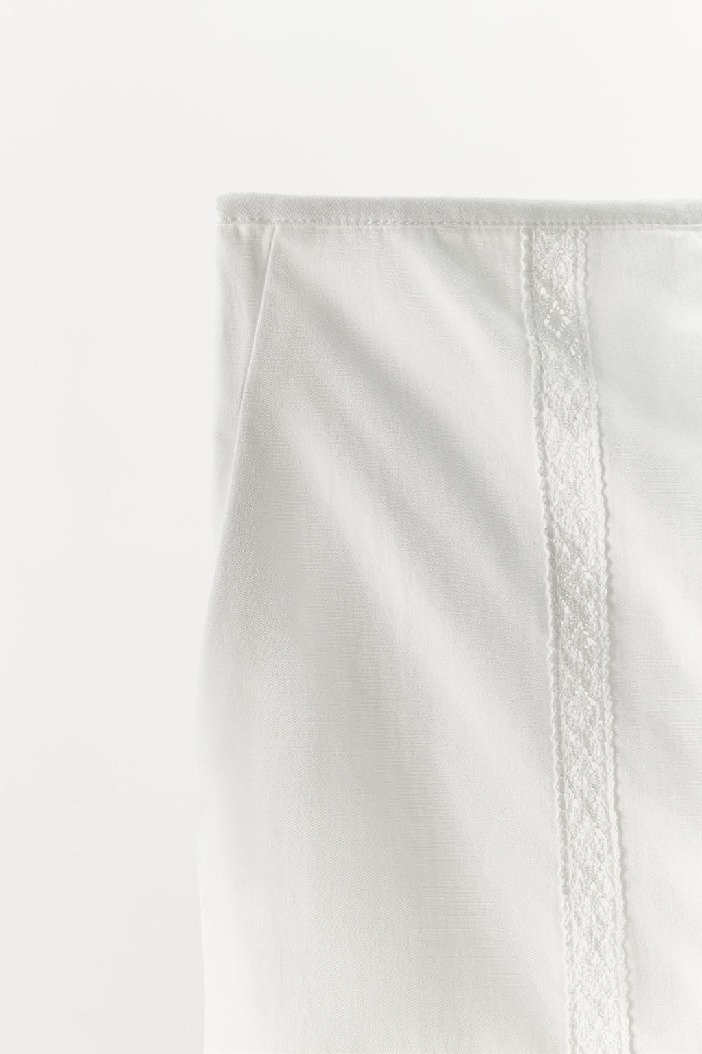 PANTAL?N ALGOD?N 100% PUNTILLA / Blanco - Zara фото 5