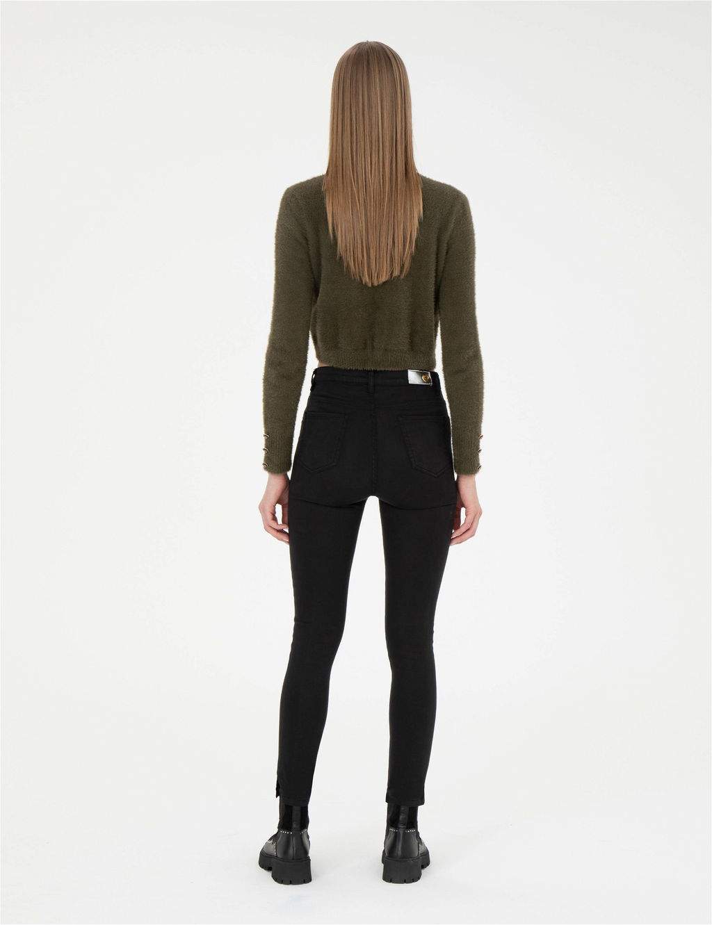 Siyah Skinny Fit Kanvas Pantolon - Pierre cardin фото 4