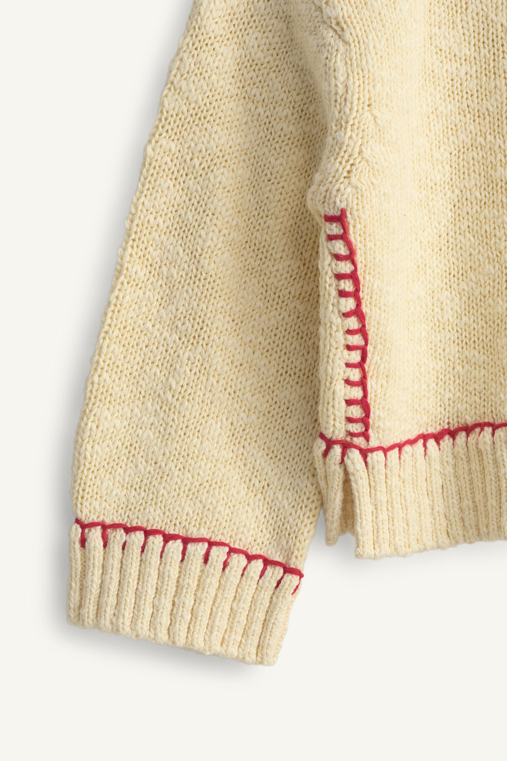 JERSEY PUNTO PESPUNTES LIMITED EDITION / Crudo / Rojo - Zara фото 8