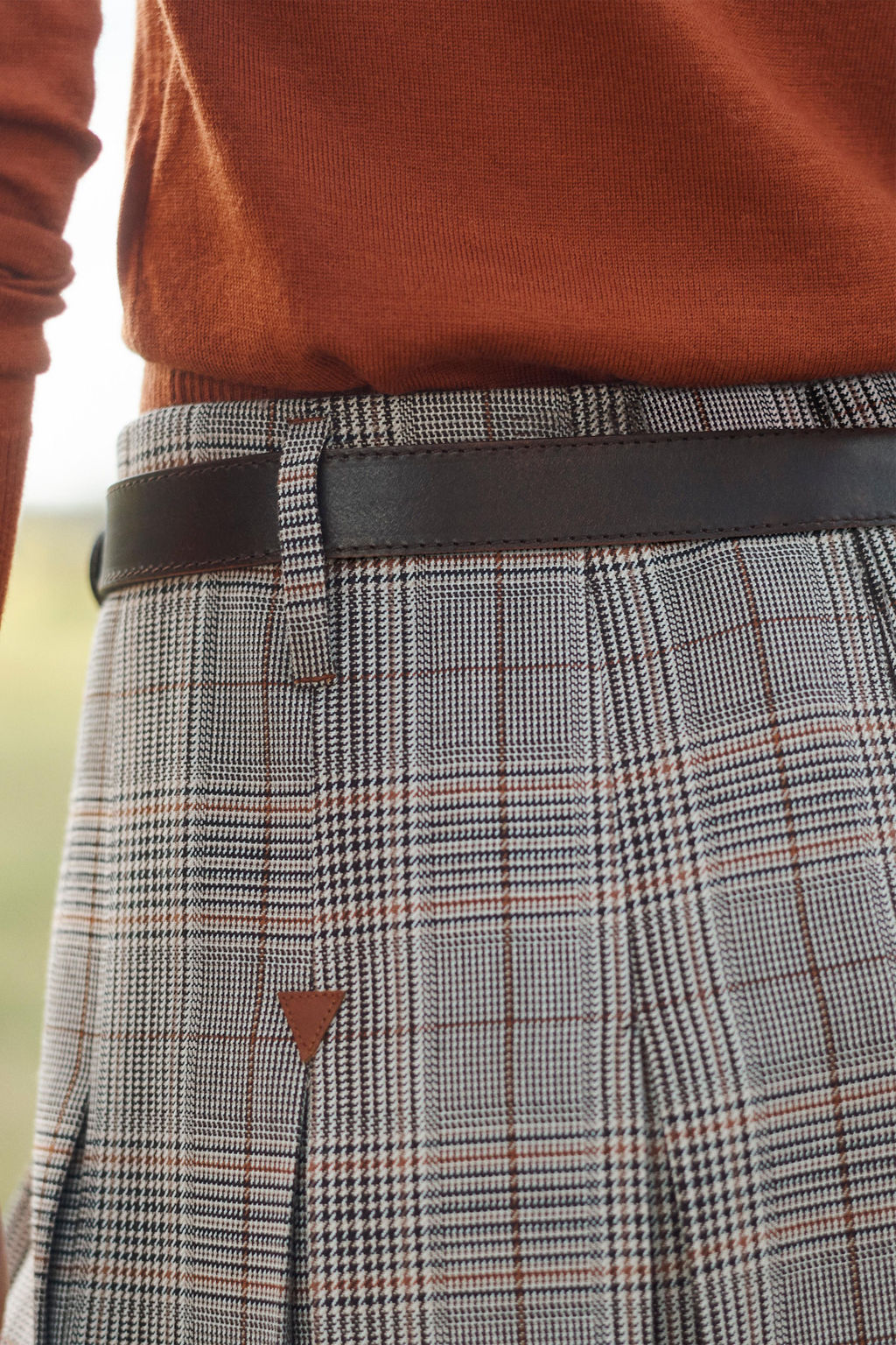 LIMITED EDITION CHECK BOX PLEAT SKIRT - Zara фото 4