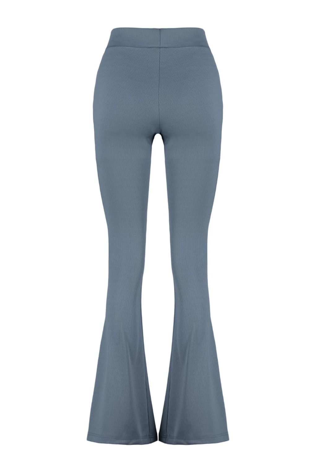 Antrasit Fitilli Flare/Ispanyol Paca Yuksek Bel Esnek Orme Tayt Pantolon TWOSS23PL00135