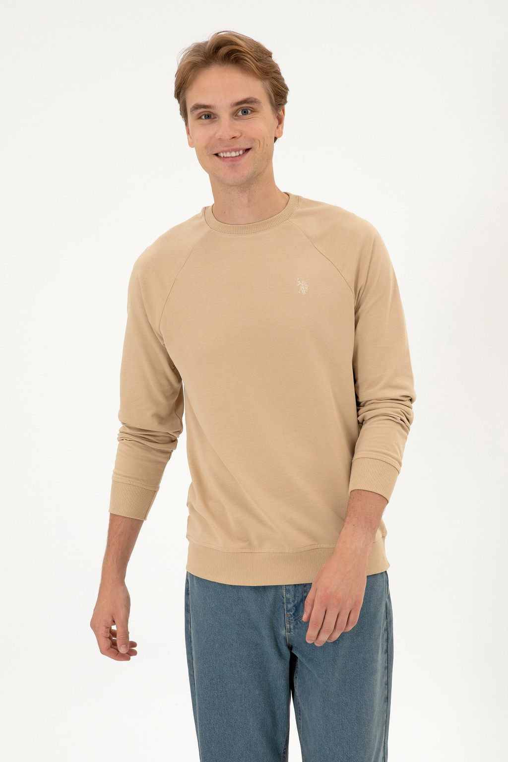 Erkek Kum Basic Sweatshirt Sepette S_rpriz _ndirim