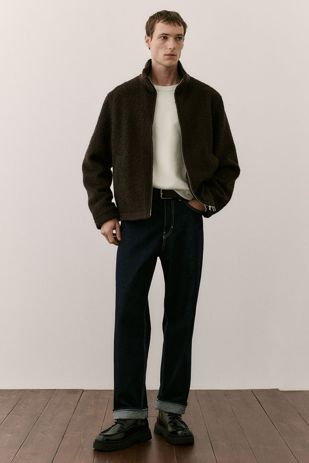 Sudadera con diseno de espiguilla Regular Fit - H&m фото 4