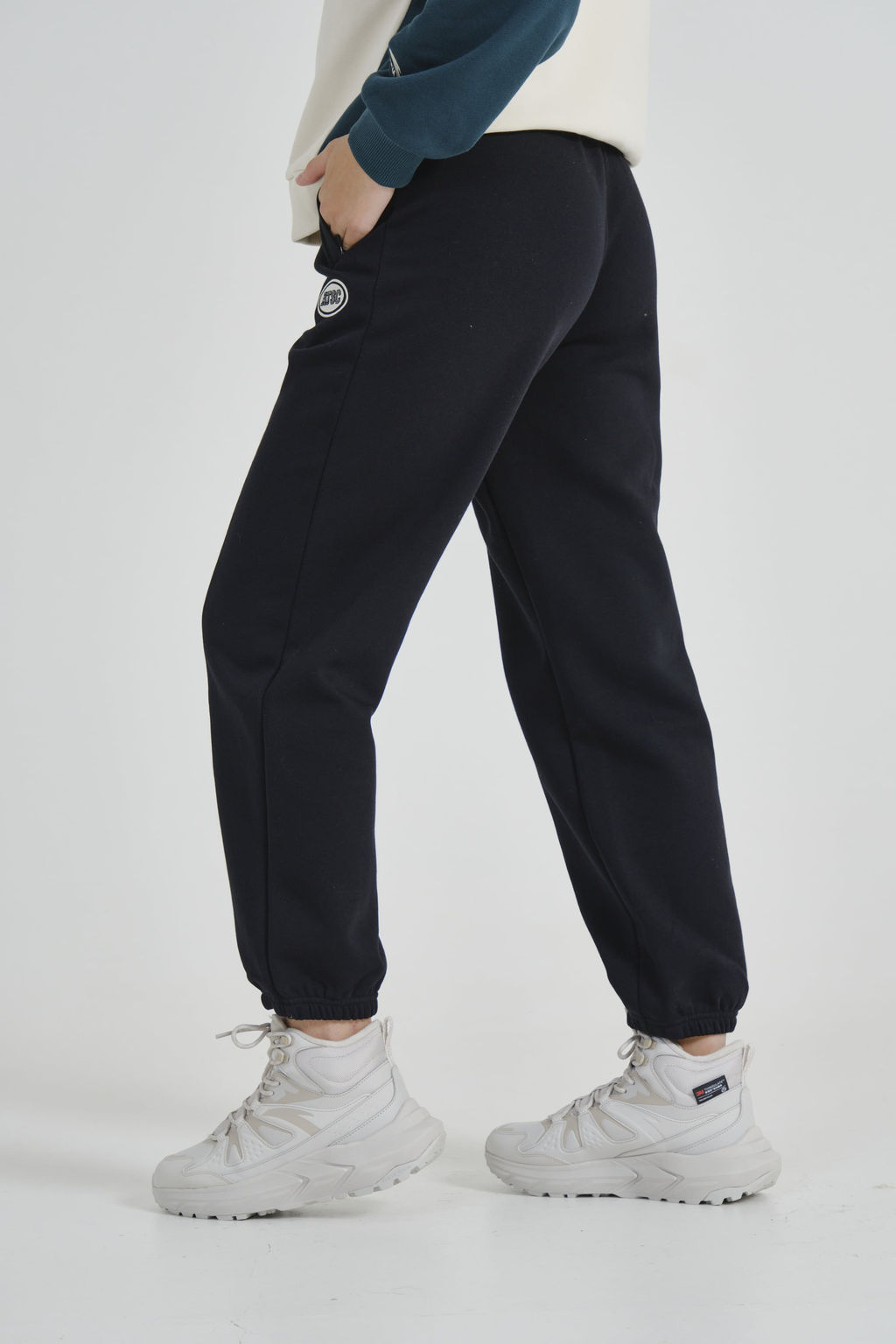 Брюки трикотажные с флисом Чёрный - Anta фото 3