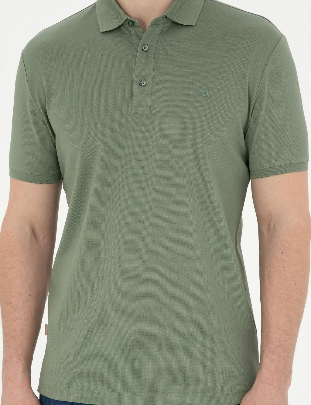 Haki Slim Fit Merserize Ti__rt - Pierre cardin фото 6