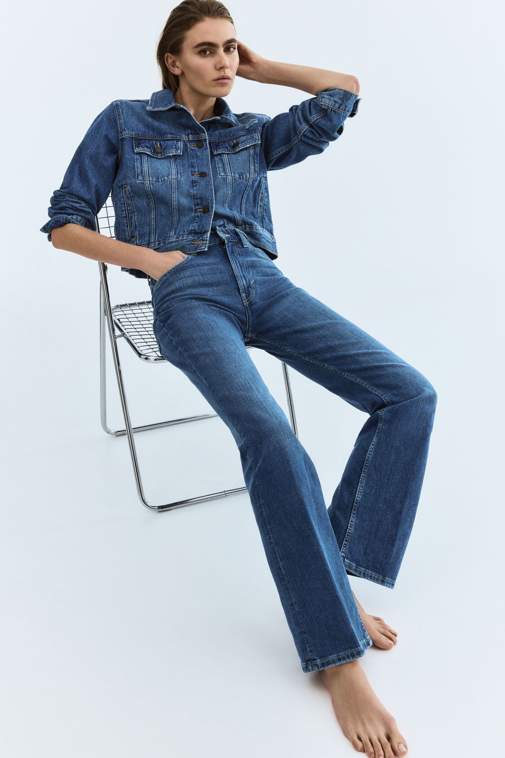Bootcut High Jeans - H&m фото 9