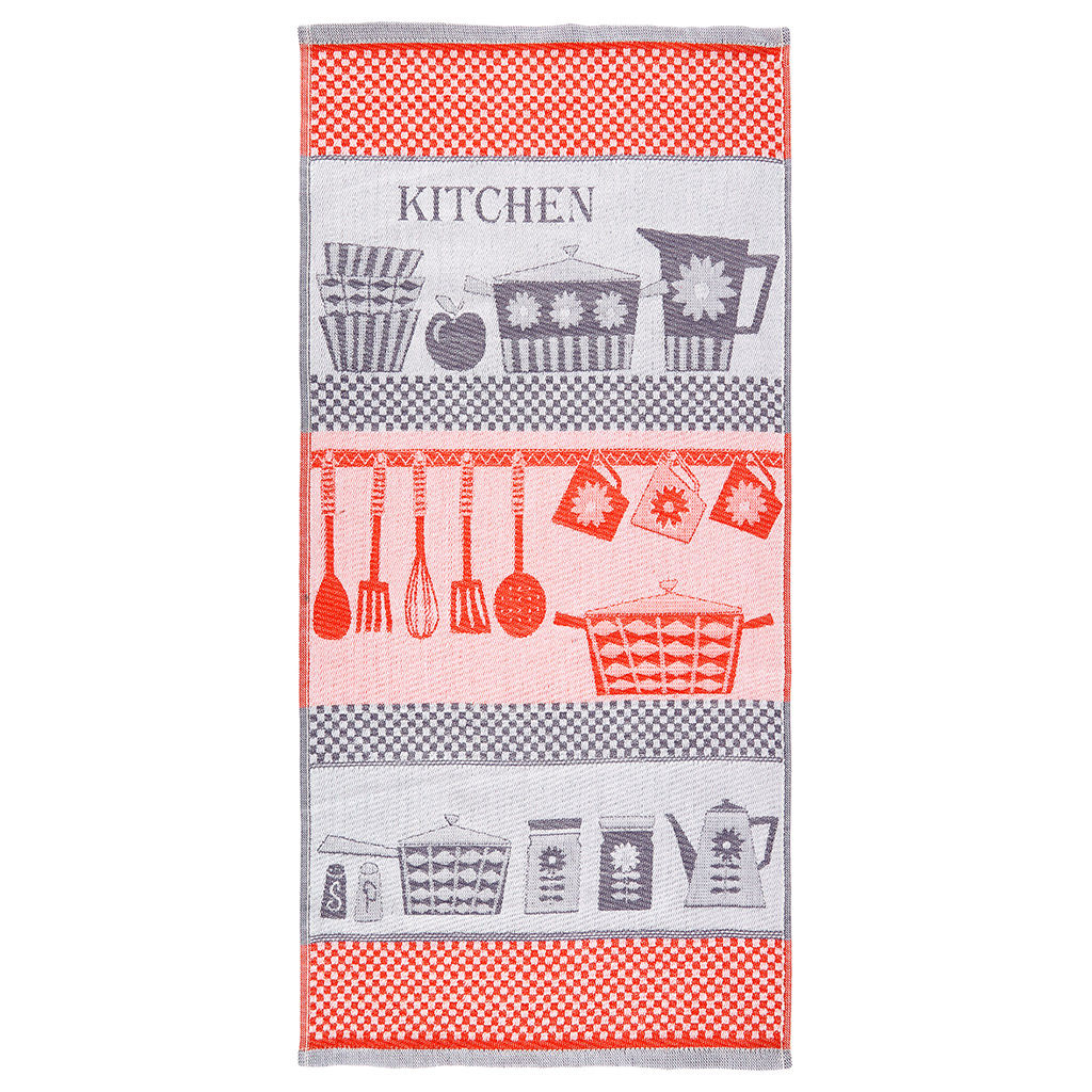 Полотенце кухонное 30х70см, пестротканое, плотность 200гр/м2, хлопок 100%, Kitchen, цвета микс (Россия) - Домашняя Мода фото 3