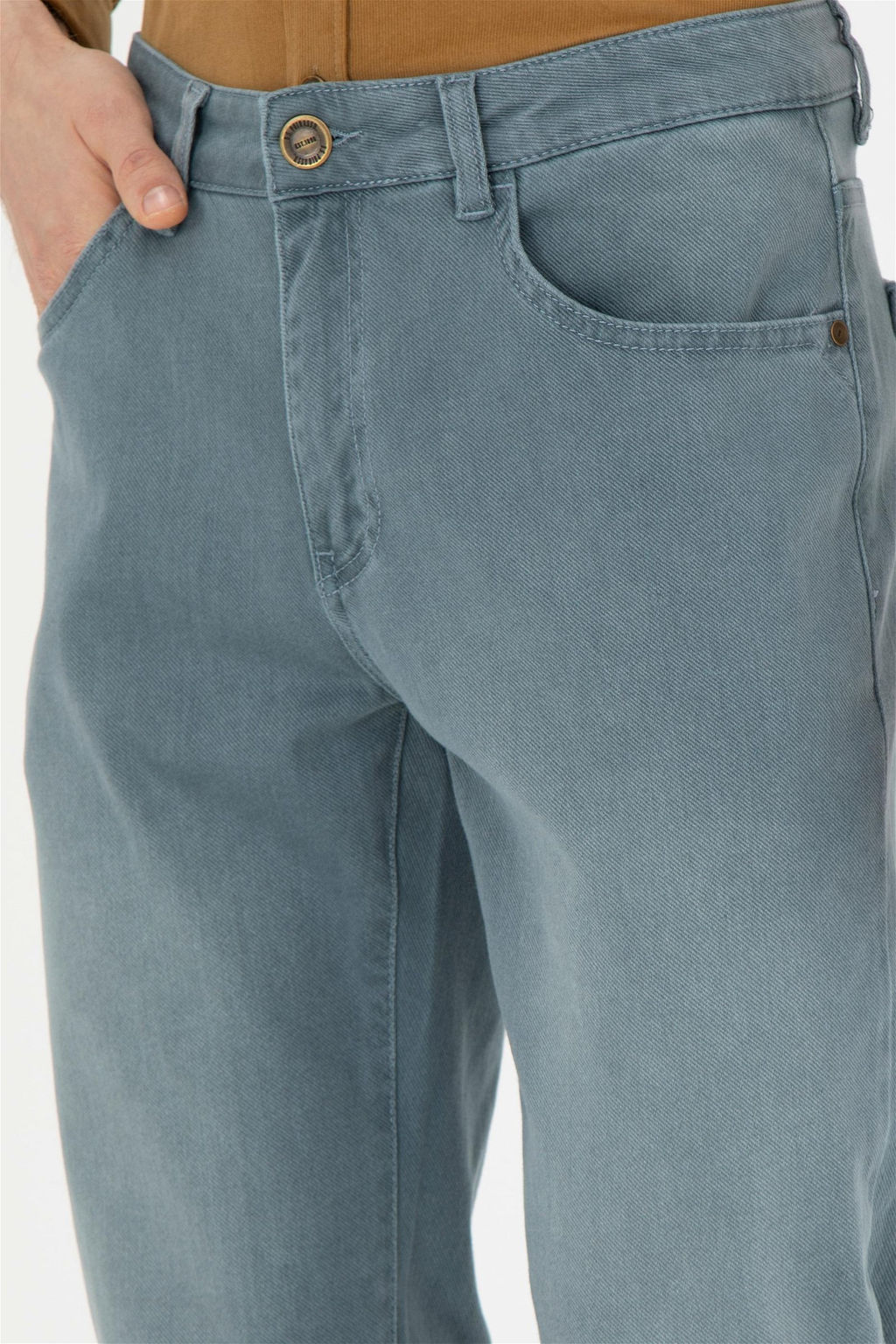 Мужские мятные джинсовые брюки - U.s. polo assn фото 6