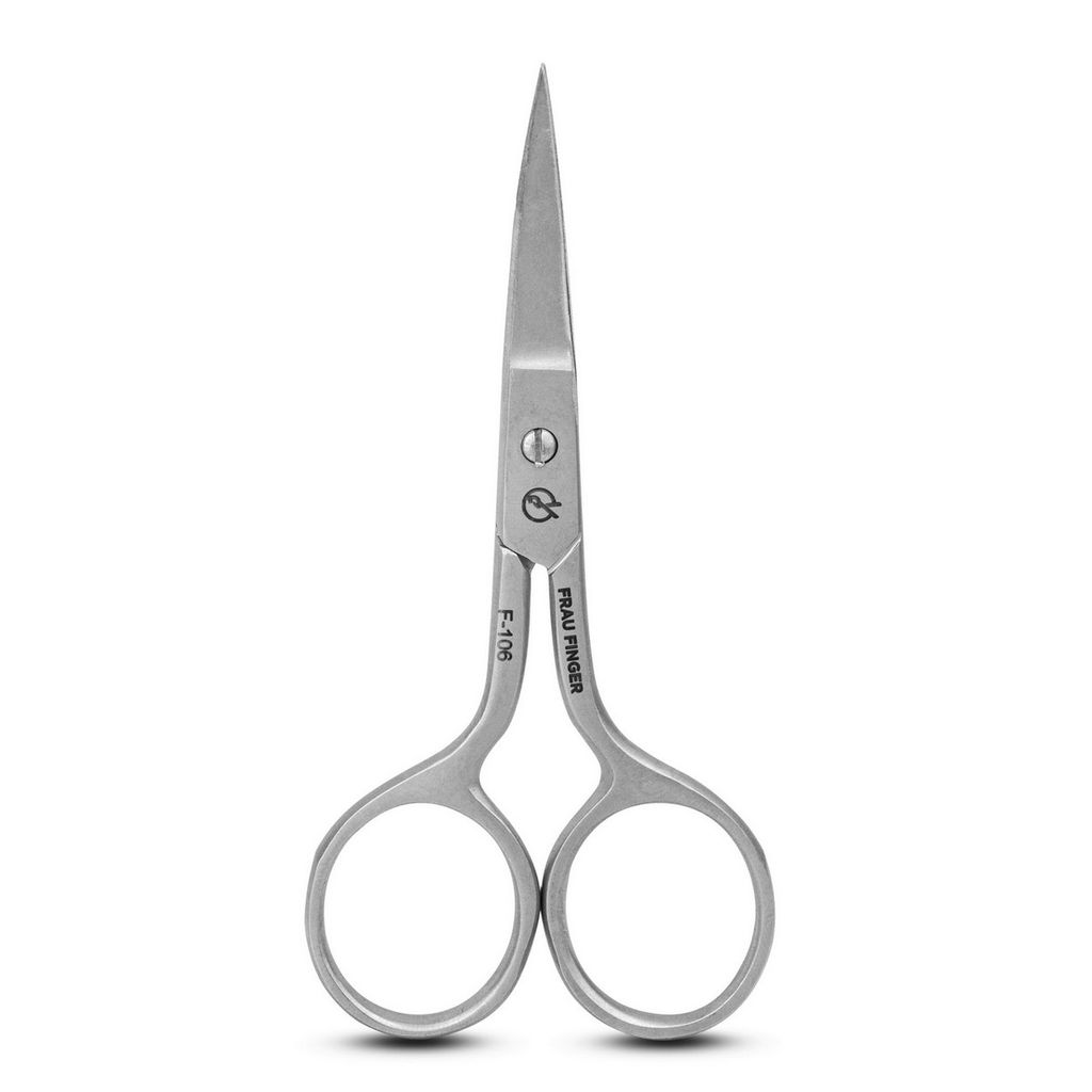 Frau Finger Ножницы маникюрные для ногтей изогнутые / Classic FS-106DP, матовые, ручная заточка, 9 см