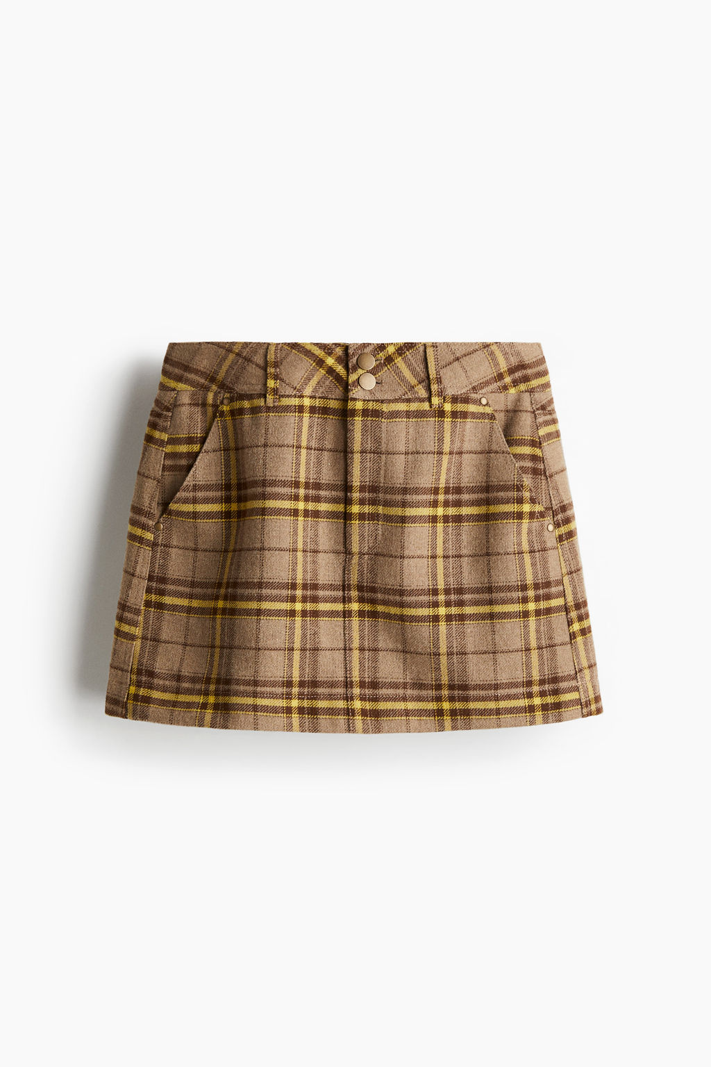 Brushed-finish mini skirt - H&m фото 7