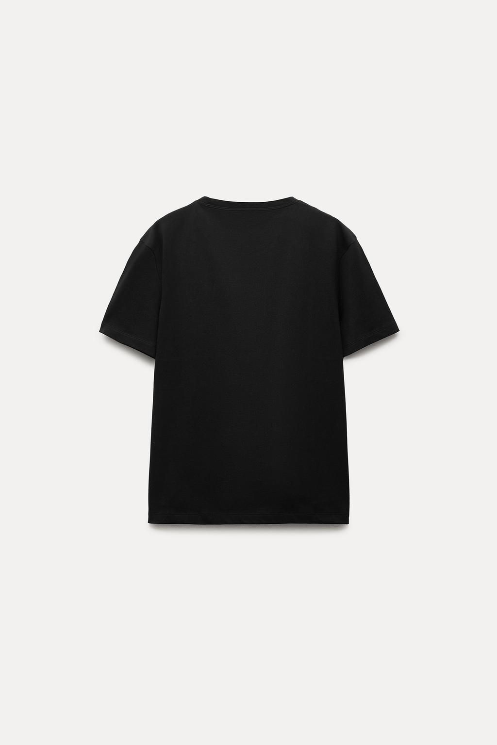 BASIC COTTON T-SHIRT - Zara фото 45