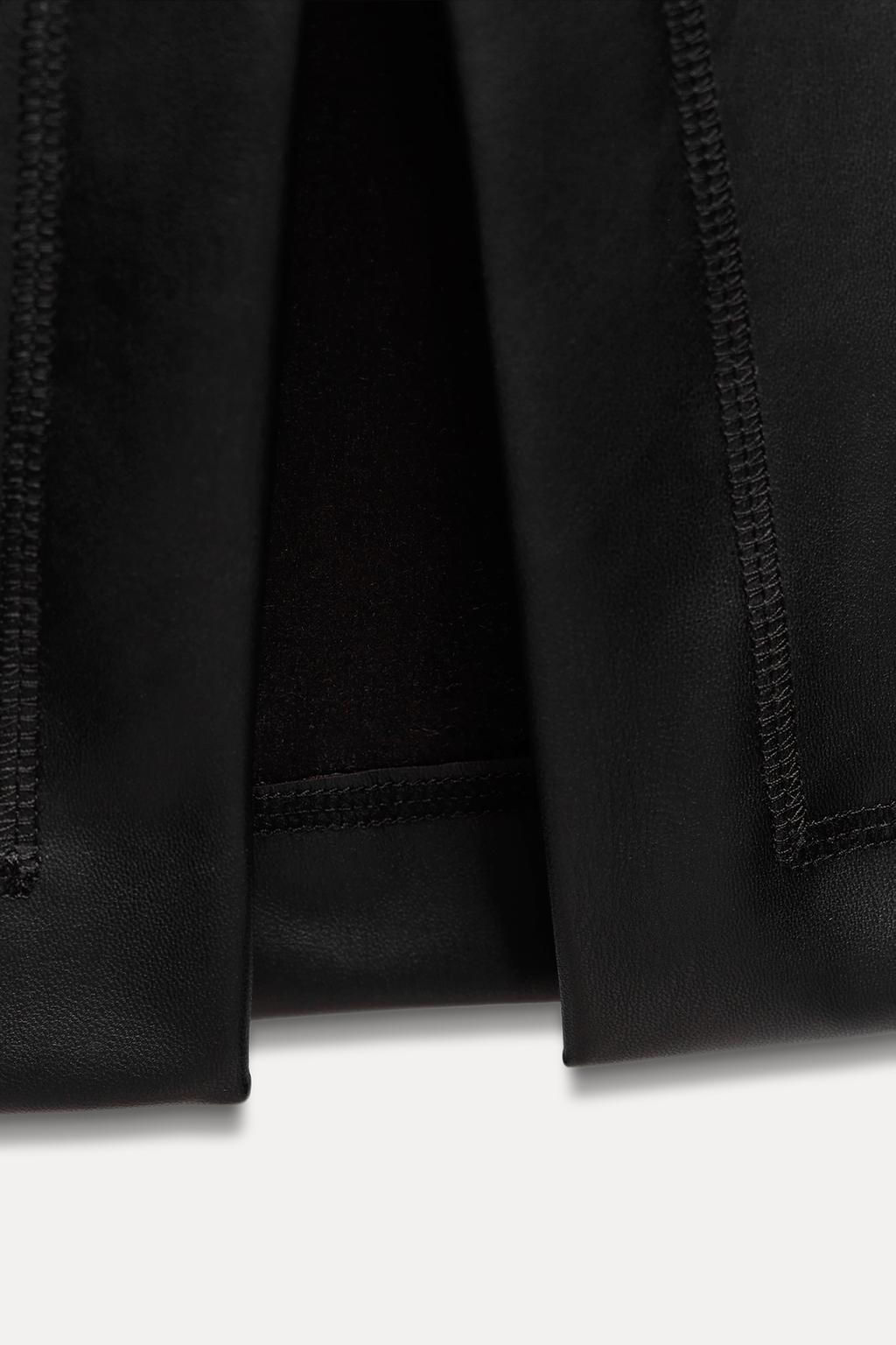 FAUX LEATHER SLIT SKIRT ZW COLLECTION - Zara фото 10
