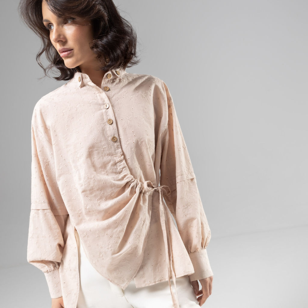 Рубашка из 100% хлопка, Дивная смелость (beige) - Charutti фото 21