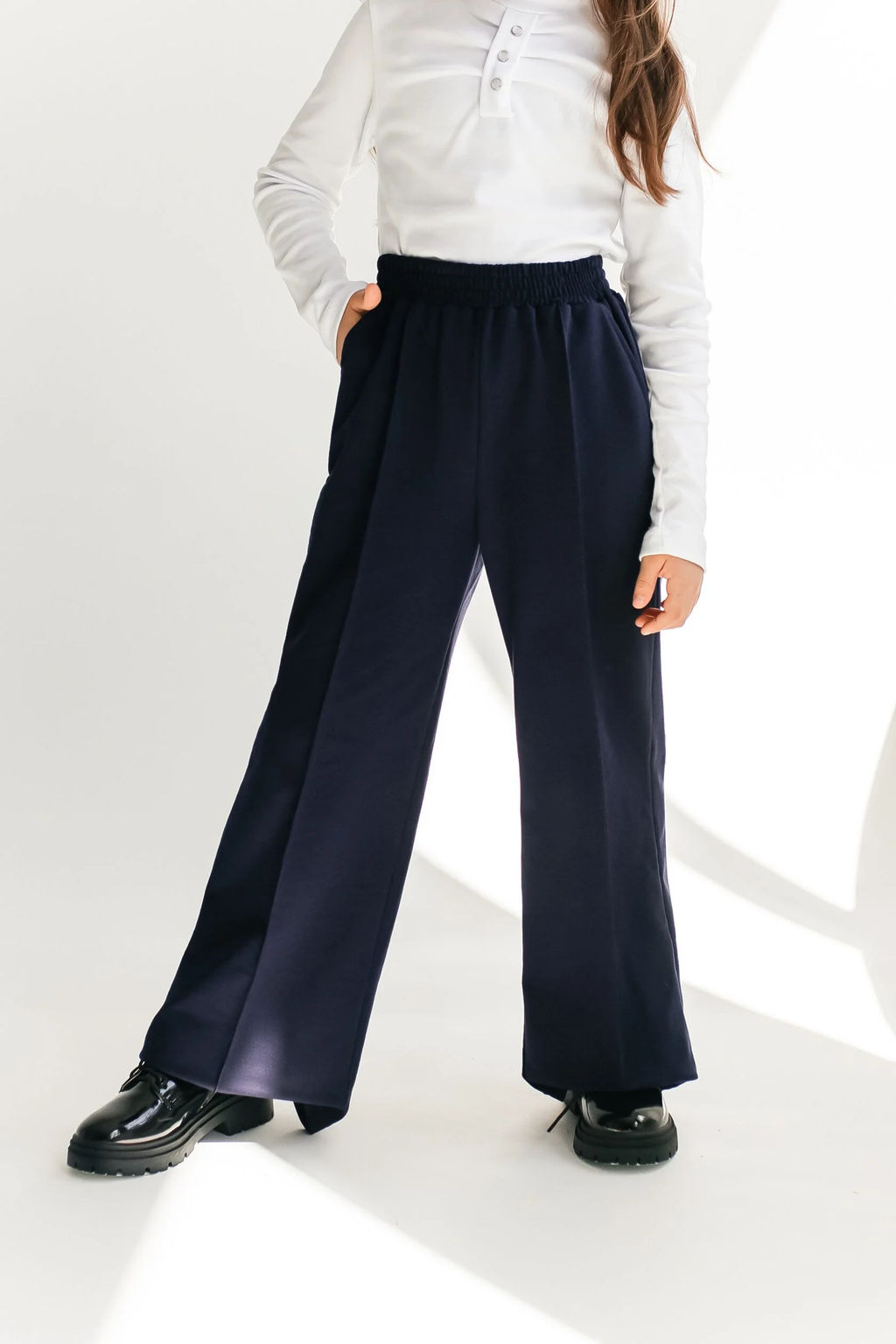 Брюки Данара, цвет т.Синий, состав 78% х/б, 16% пэ, 6%л - 5+ фото 2