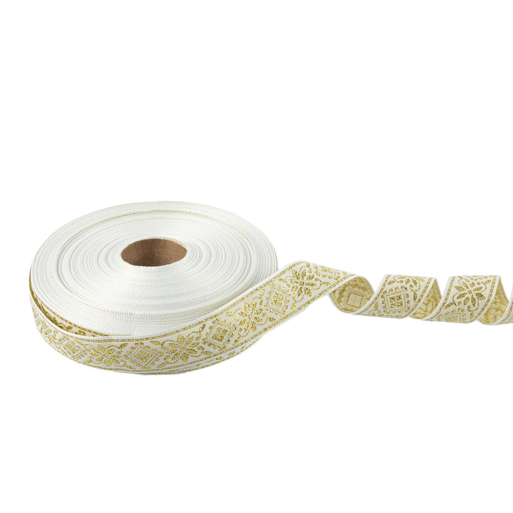 Лента жаккардовая 23 - 25 мм BLITZ С1857 рис. 9824В 25 м лента отделочная