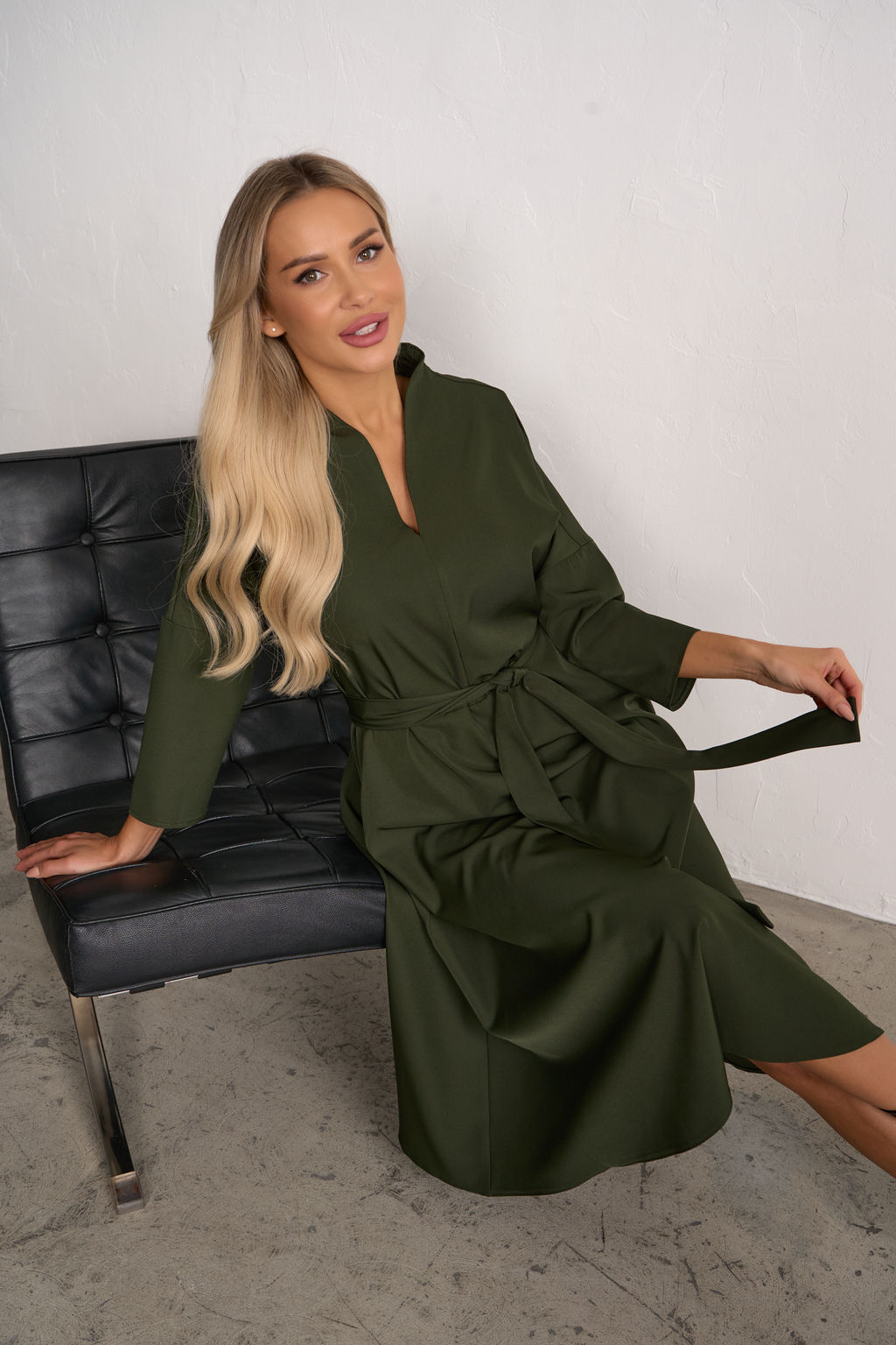 Платье Турин (оливковый) Р11-1222/6 - Николь фото 4