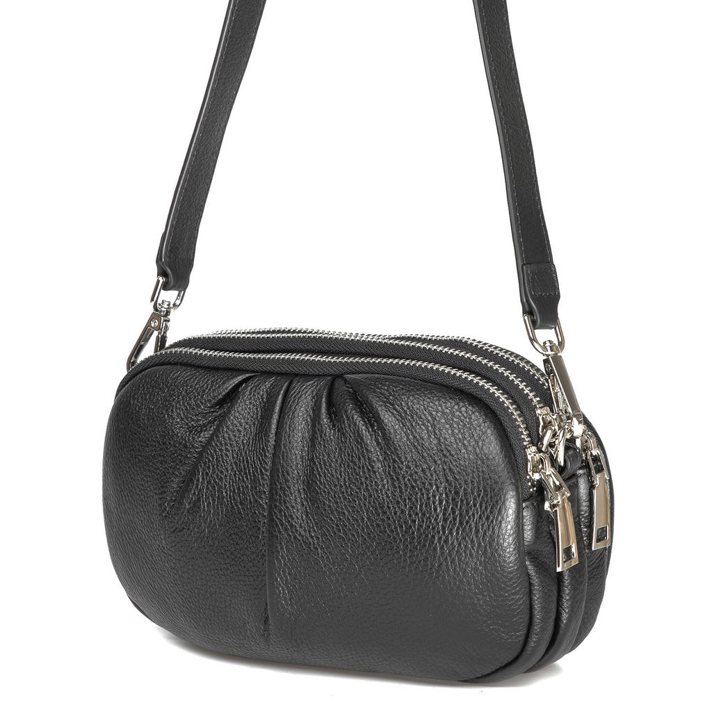 3603 black, Женская кожаная сумка, Barcelo Biagi