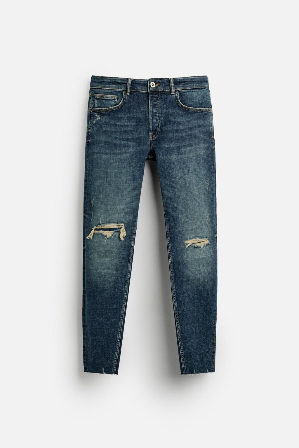 RIPPED SKINNY FIT JEANS - Zara фото 6