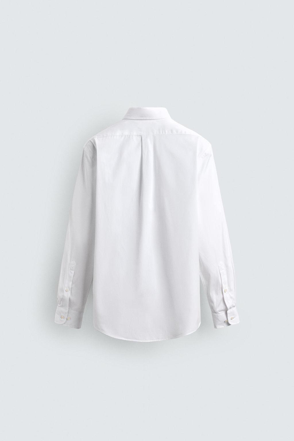 CAMISA REGULAR FIT ALGOD?N / Blanco - Zara фото 7