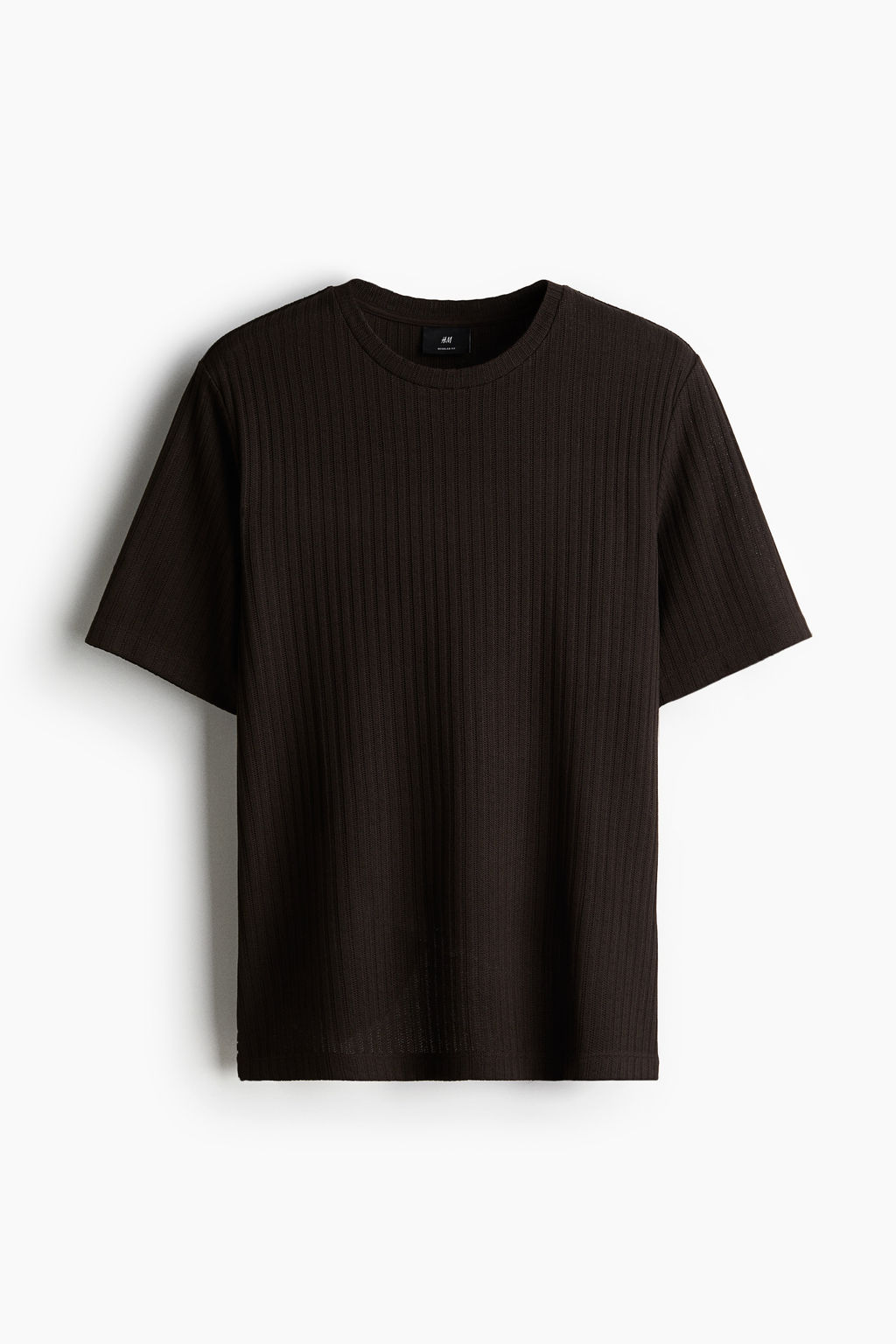 Camiseta en punto de canal? Regular Fit - H&m фото 2
