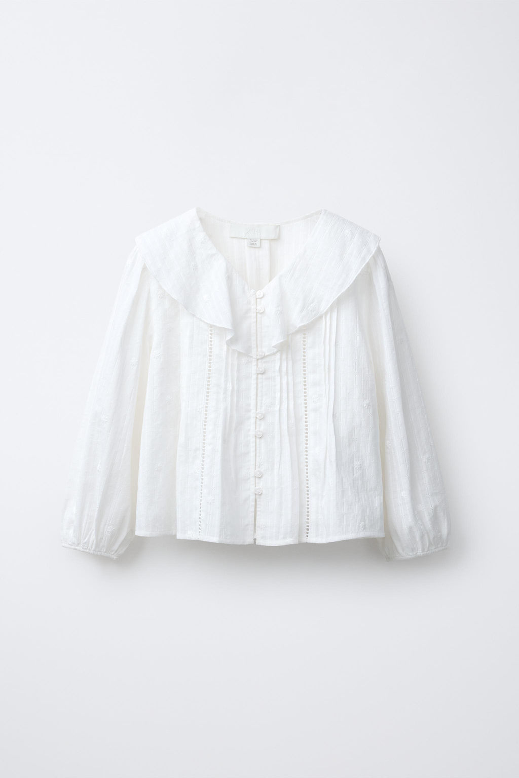 ROMANTIC SHIRT WITH EMBROIDERED FLOWERS