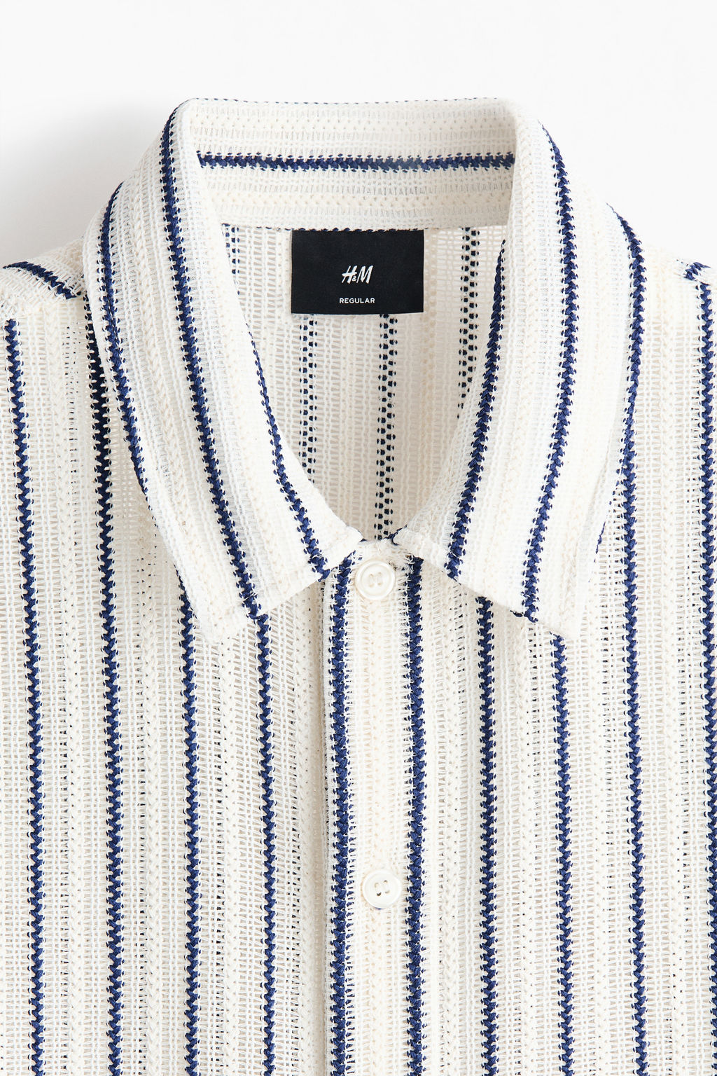 Camisa en punto texturizado Regular Fit - H&m фото 8