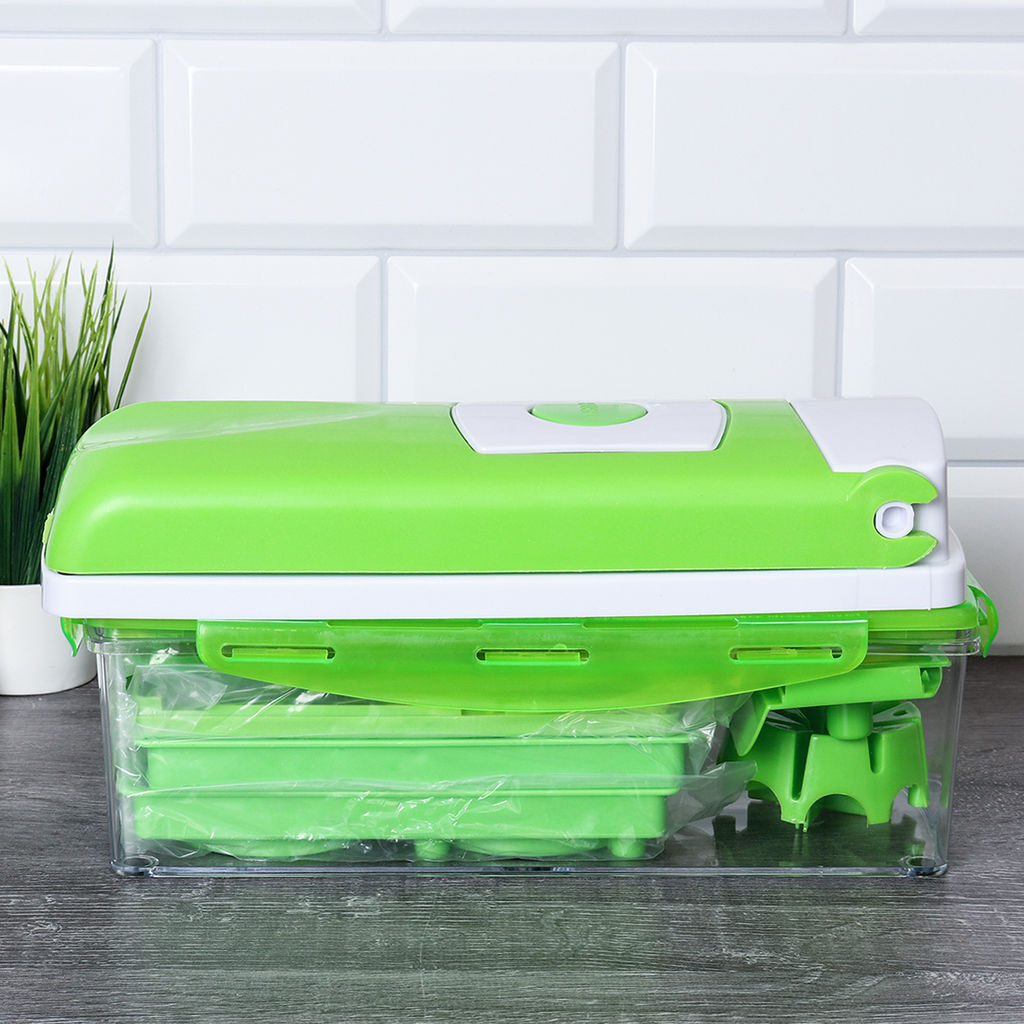 Овощерезка с 7 насадками держателем и овощечисткой 26х10см/ LYM-443 /уп 24/609198 - Галеонтрейд фото 4