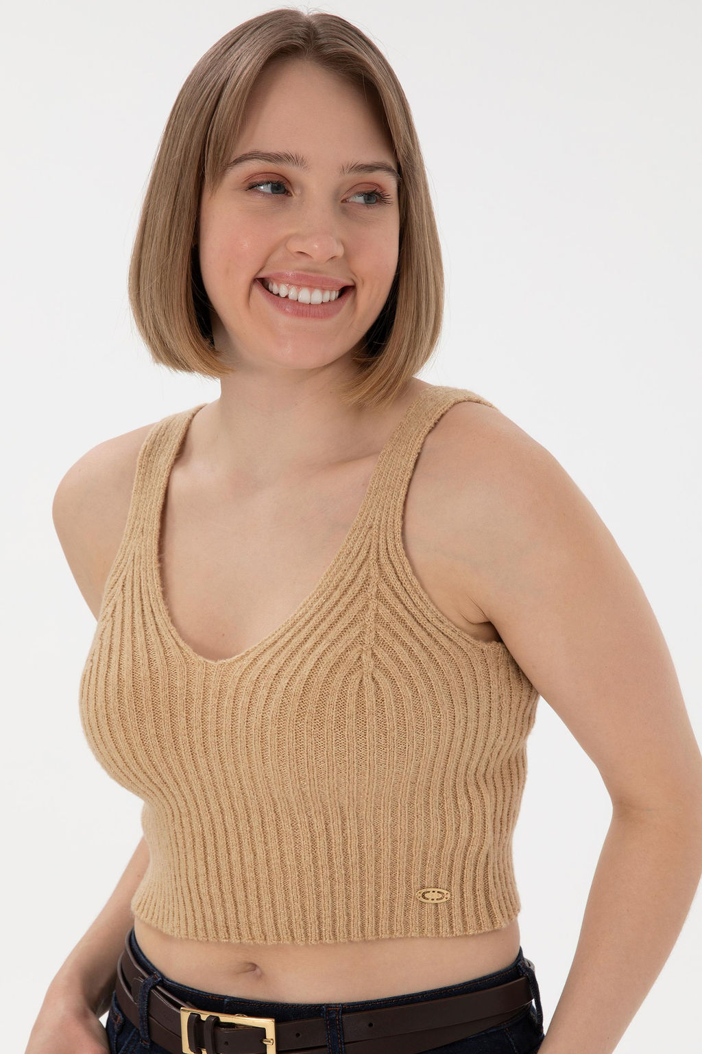 Женский песчаный свитер Неожиданная скидка в корзине - U.s. polo assn фото 3