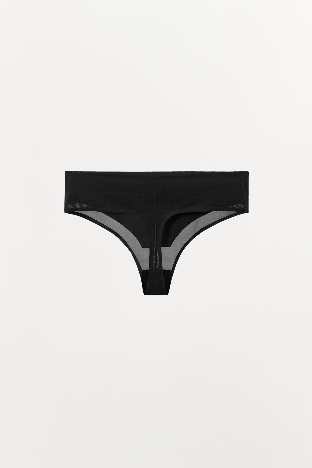 TANGA CINTURA ANCHA MEZCLA POLIAMIDA / Negro - Zara фото 5