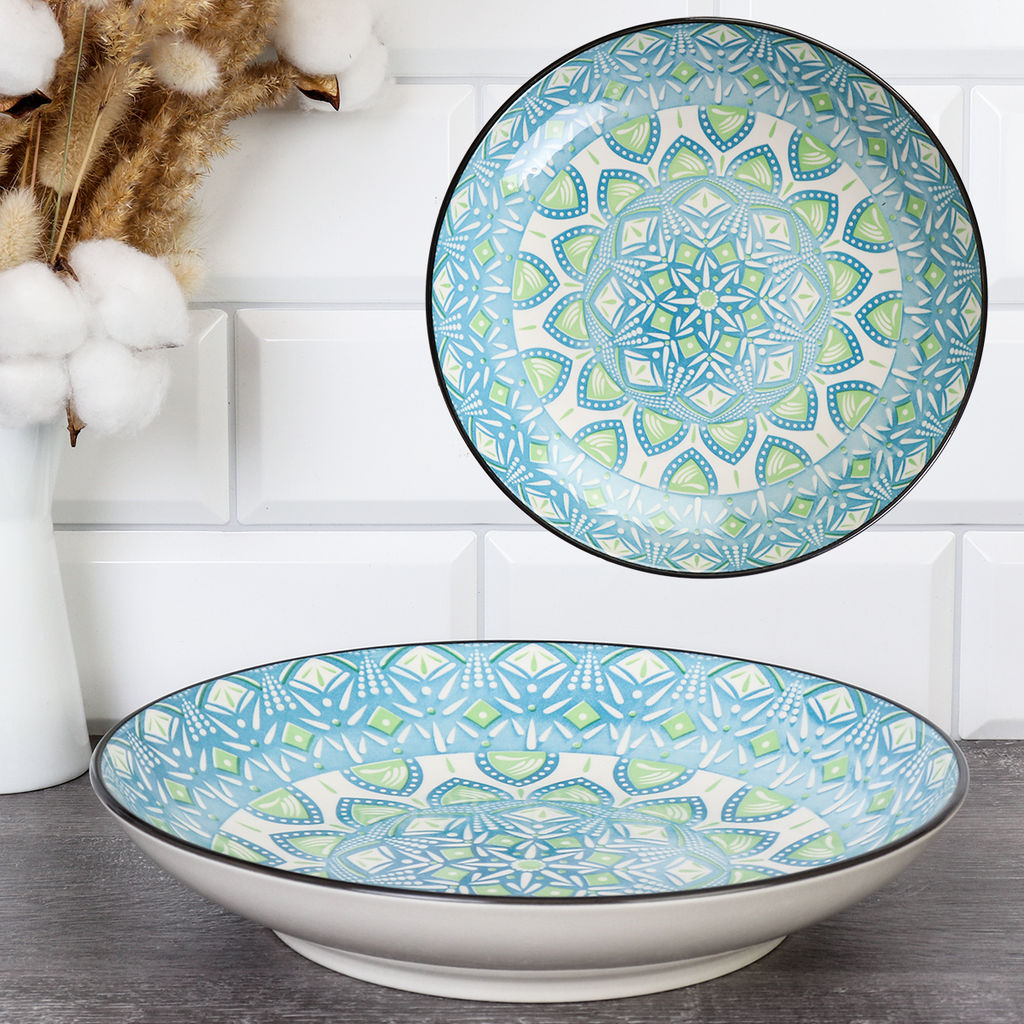 Блюдо круглое глубокое 25 см / ZY019 /уп 36/ - Галеонтрейд фото 3