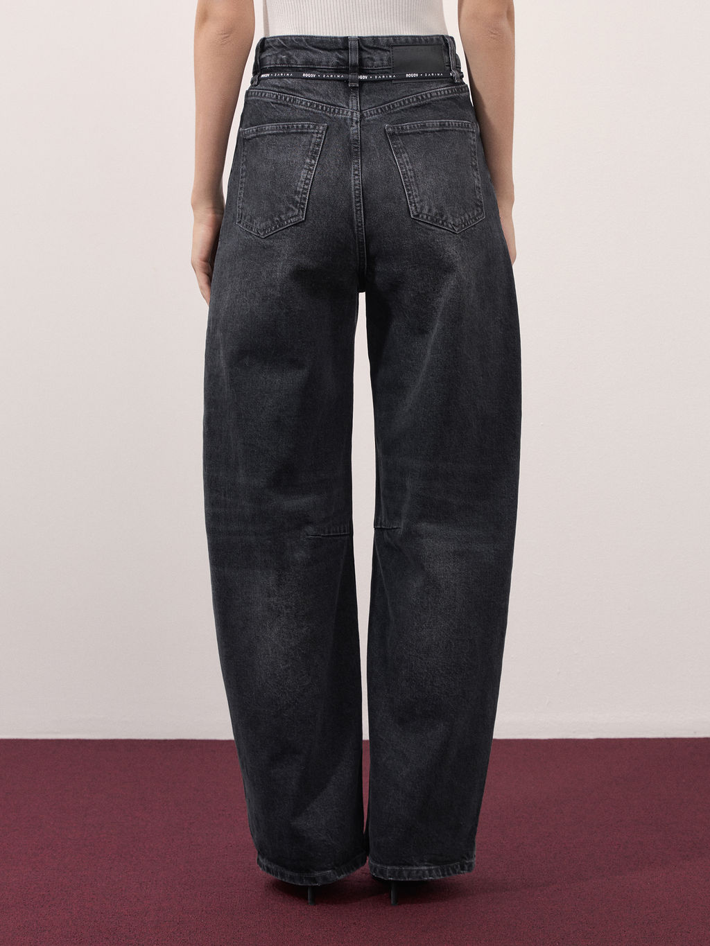 Джинсы barrel со средней посадкой / Zarina  фото 5