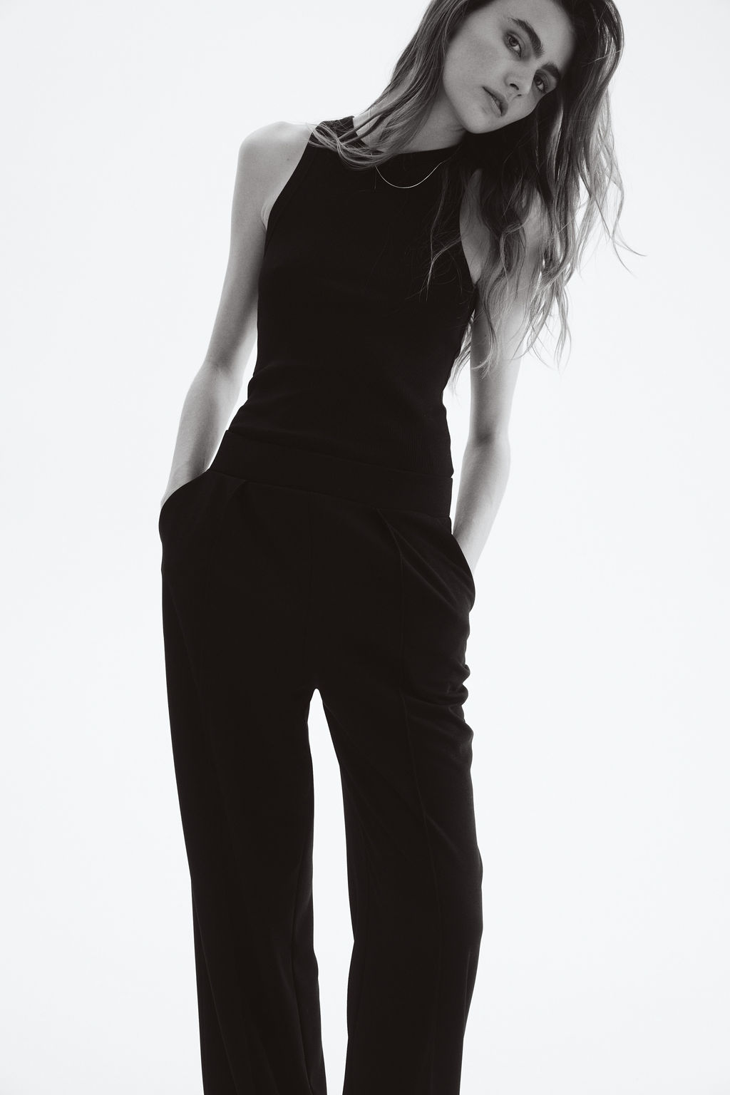 Pantalon de vestir de talle alto - H&m фото 10