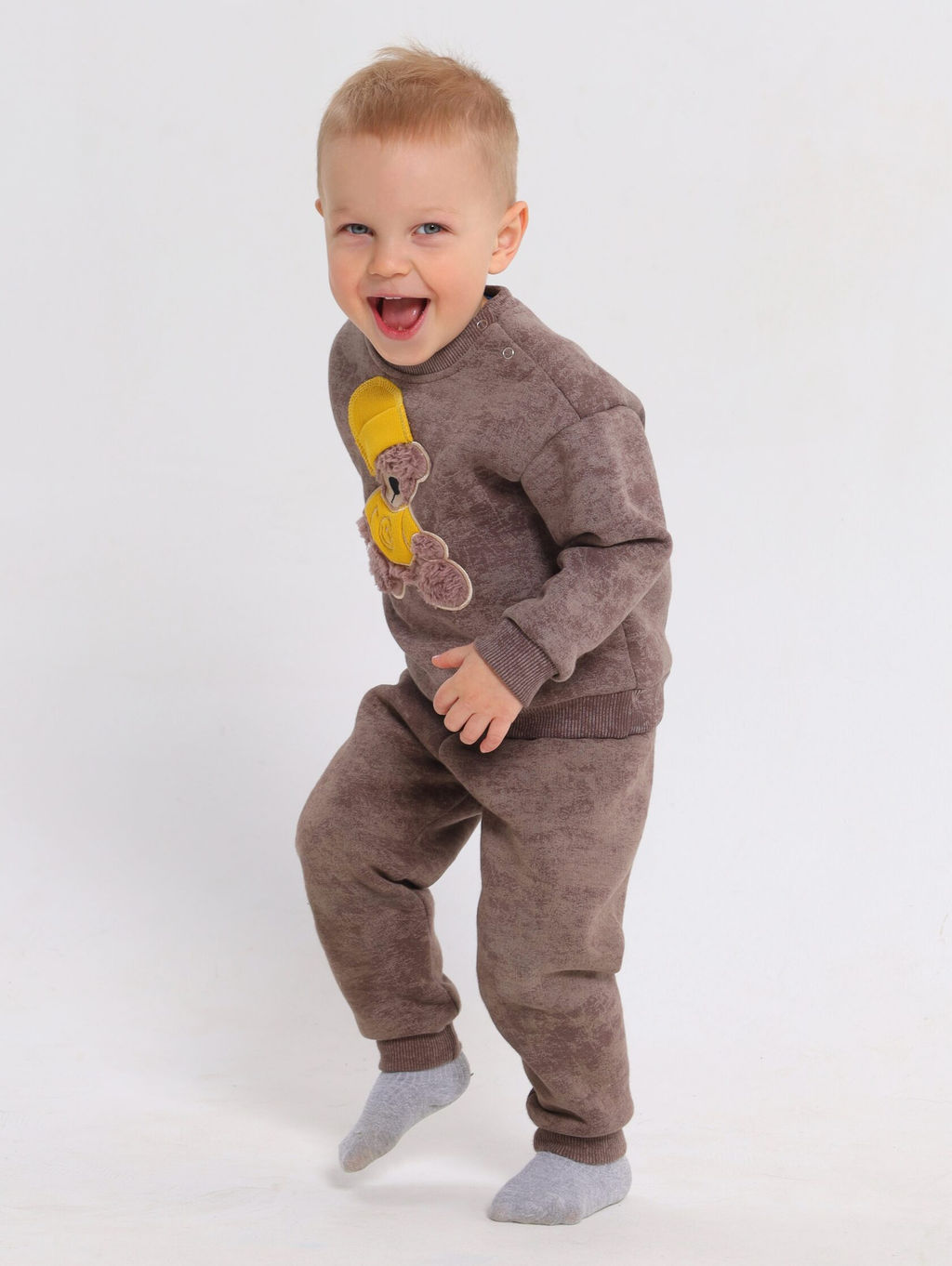 Костюм для мальчика с начесом Футер - Оптима фото 5