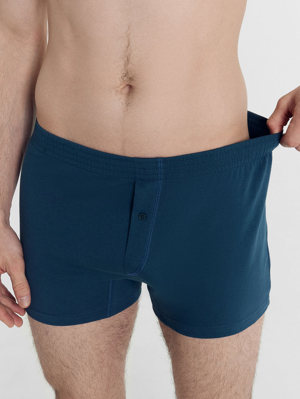 Цена за 2 штуки! Трусы мужские шорты в синем цвете морская волна 411152 - Mark formelle фото 2