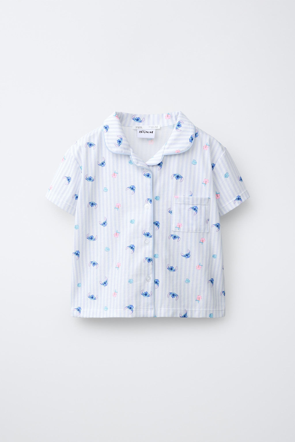 6-14 A?OS/ PIJAMA CAMISERO LILO & STITCH  DISNEY / Crudo - Zara фото 2