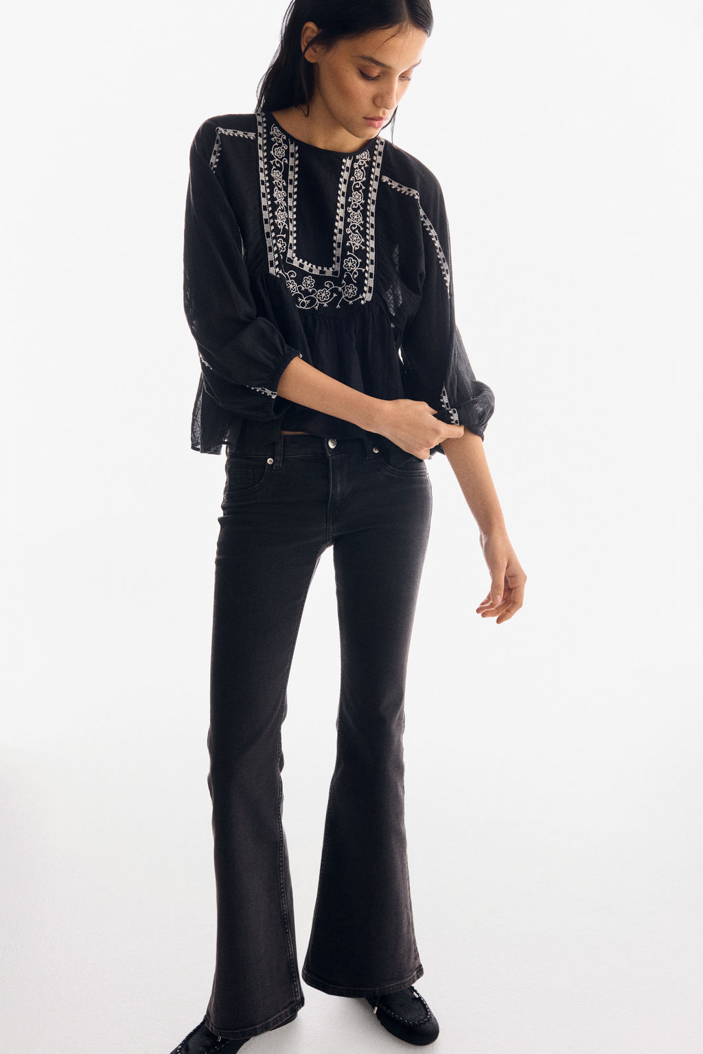 Flared Low Jeans - H&m фото 23