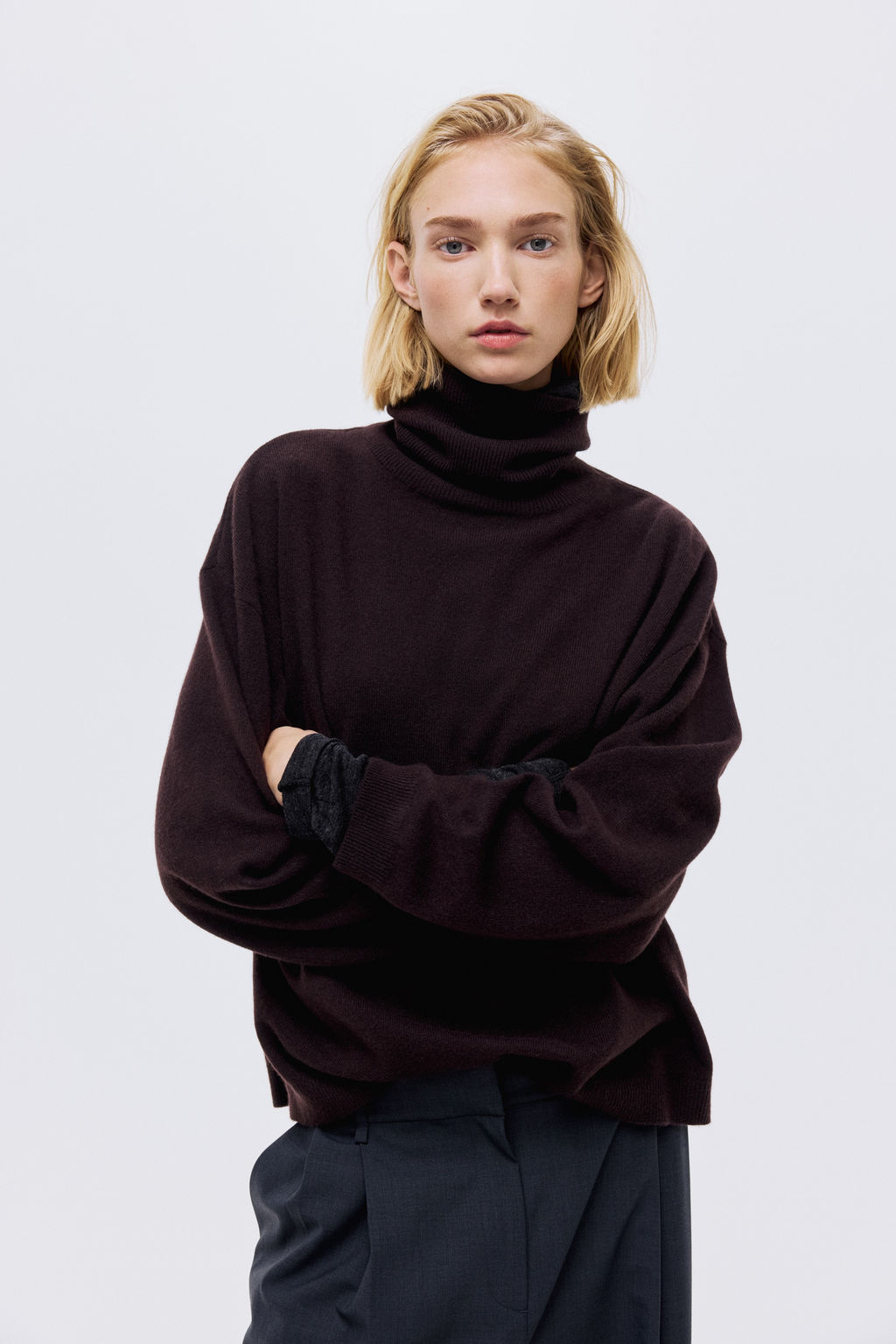 Jersey de cuello alto en cachemira - H&m фото 4