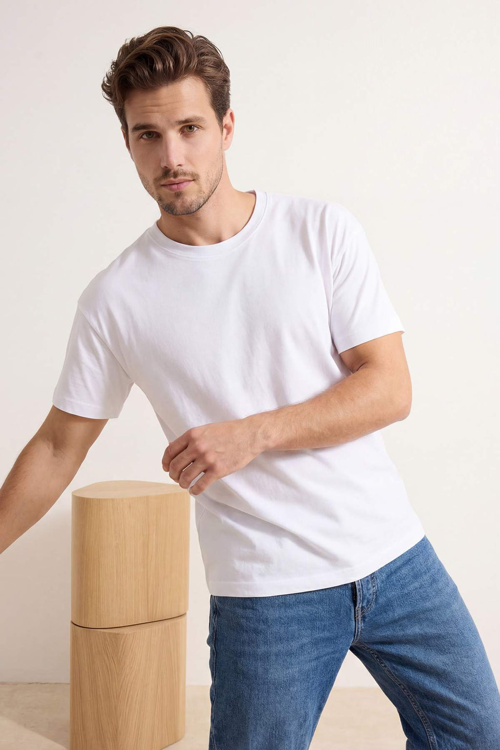 Antrasit Oversize/Genis Kesim Pike Basic T-Shirt TMNSS26TS00022 - Trendyolmilla фото 6